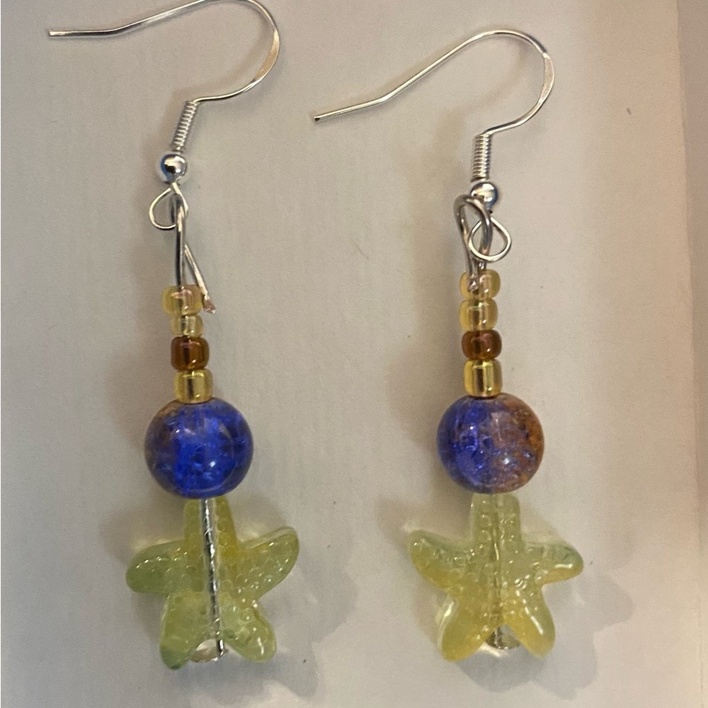 Colorful Glass Bead Earrings